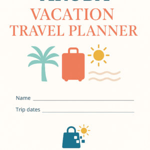ARUBA VACATION TRAVEL PLANNER TEMPLATE