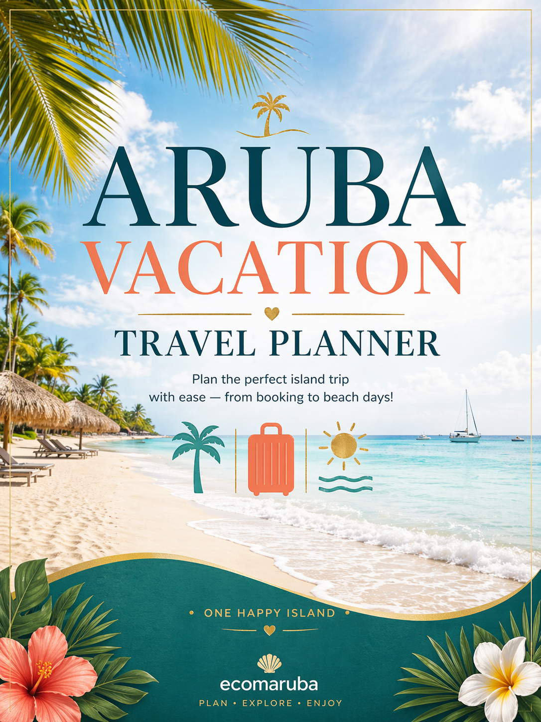 Aruba Vacation Travel Planner (Printable PDF) – Plan Your Perfect Trip - Image 2
